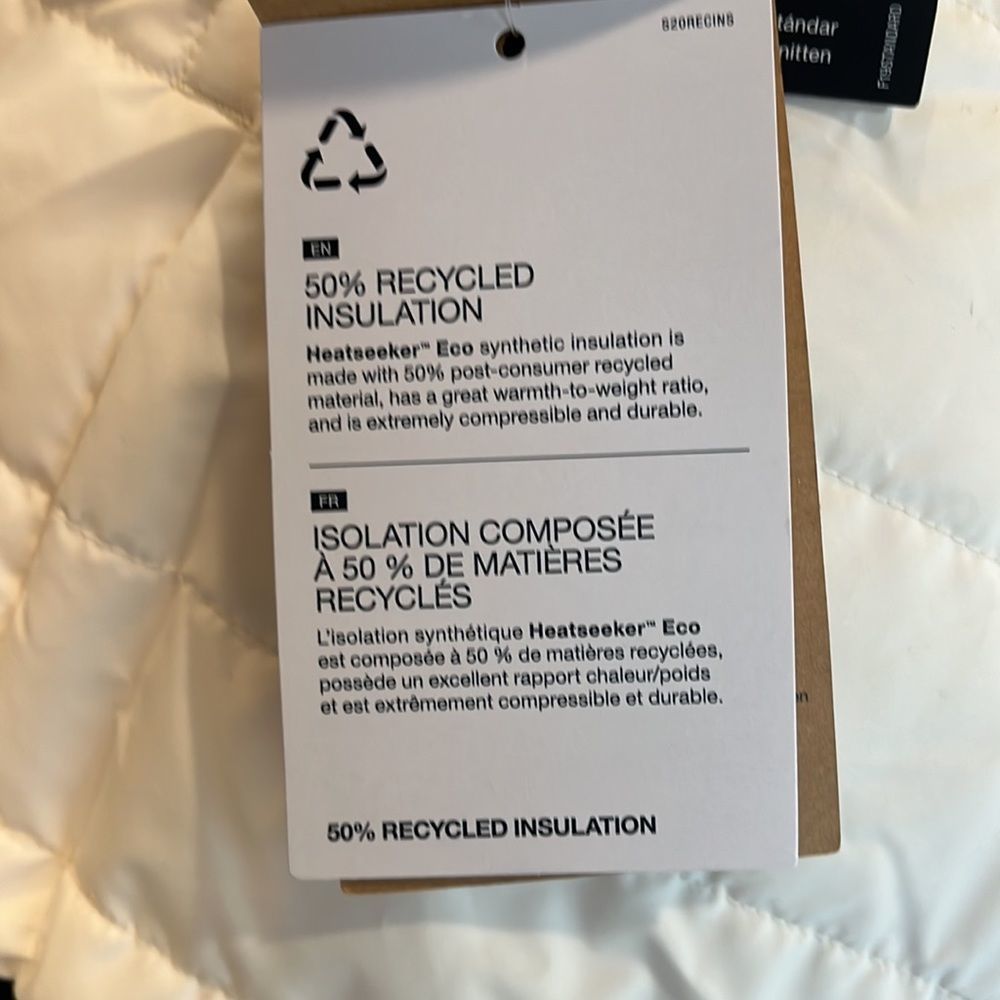 NorthFace Gardenia White Reversible Jacket-NWT - Picture 10 of 15